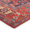 Jaipur Living Harman By Kate Lester Eterna HBL12 Red/Blue Machine Washable Area Rug Corner Image