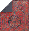Jaipur Living Harman By Kate Lester Eterna HBL12 Red/Blue Machine Washable Area Rug Backing Image