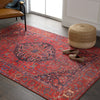Jaipur Living Harman By Kate Lester Eterna HBL12 Red/Blue Machine Washable Area Rug Lifestyle Image Feature