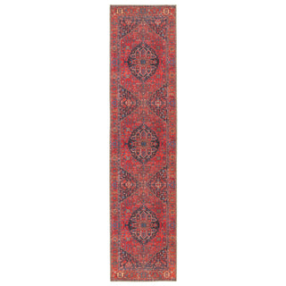 Jaipur Living Harman By Kate Lester Eterna HBL12 Red/Blue Machine Washable Area Rug Runner Image
