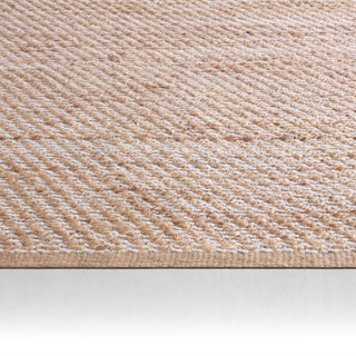 Jaipur Living Himalaya Diagonal Weave HM07 Beige/White Area Rug Backing Image