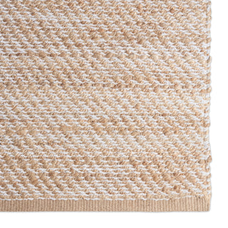 Jaipur Living Himalaya Diagonal Weave HM07 Beige/White Area Rug Detail Image