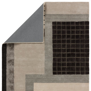 Jaipur Living Iconic Aramina ICO11 Gray/Black Area Rug Backing Image