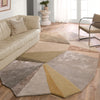 Jaipur Living Iconic Sabha ICO14 Tan/Green Area Rug Lifestyle Image Feature