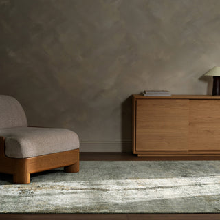 Jaipur Living In The After Glow Tevin IGK07 Green Area Rug by Kavi Lifestyle Image Feature