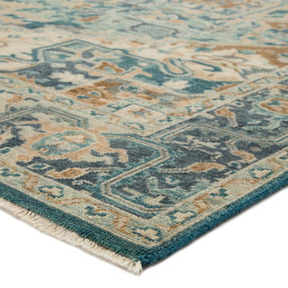 Jaipur Living Inspirit Elyas ISP02 Blue/Ivory Area Rug Corner Image