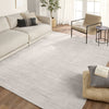 Jaipur Living Ivar Irini IVA01 Light Gray Area Rug Lifestyle Image Feature