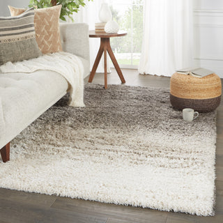 Jaipur Living Izara Jola IZA05 Gray/Cream Area Rug Lifestyle Image Feature