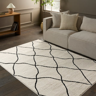 Jaipur Living Jaida Treble JID19 Ivory/Black Area Rug by Label J main image