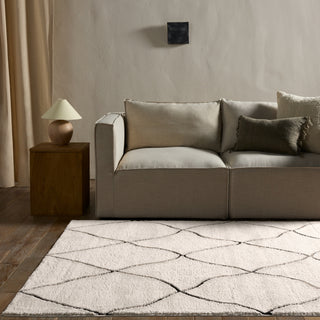 Jaipur Living Jaida Treble JID19 Ivory/Black Area Rug by Label J Lifestyle Image