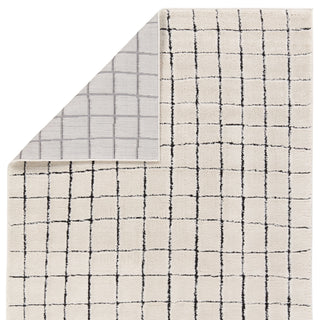 Jaipur Living Jaida Align JID21 Ivory/Black Area Rug by Label J Backing Image