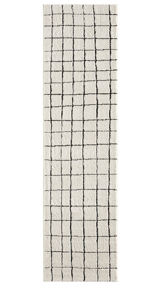 Jaipur Living Jaida Align JID21 Ivory/Black Area Rug by Label J Runner Image