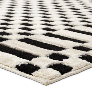 Jaipur Living Jaida Casa JID23 Ivory/Black Area Rug by Label J Corner Image