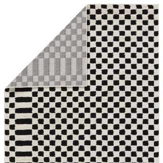 Jaipur Living Jaida Casa JID23 Ivory/Black Area Rug by Label J Backing Image