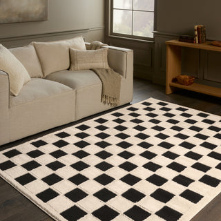 Jaipur Living Jaida Nicia JID27 Ivory/Black Area Rug by Label J main image