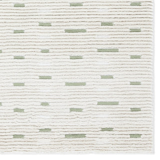 Jaipur Living Jaida Verdant JID29 Ivory Machine Washable Area Rug by Label J Detail Image