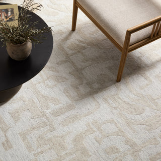 Jaipur Living Kafes Amine KAF03 Ivory / White Area Rug Close Up
