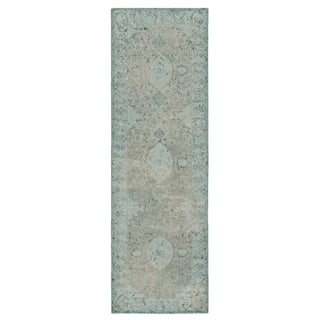 Jaipur Living Kai Alessia KAI02 Aqua/Beige Area Rug Runner Image
