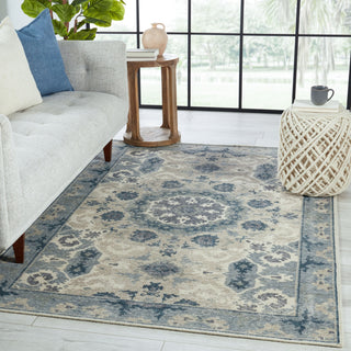Jaipur Living Kai Modify KAI07 Blue/Light Gray Area Rug Lifestyle Image Feature