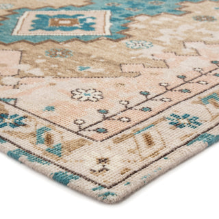 Jaipur Living Kai Pathos KAI09 Pink/Blue Area Rug Corner Image