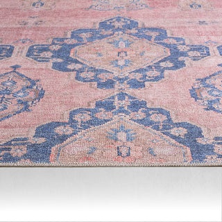 Jaipur Living Kairos Adalee KAR01 Pink/Blue Area Rug by Vibe Backing Image