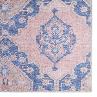 Jaipur Living Kairos Adalee KAR01 Pink/Blue Area Rug by Vibe Detail Image