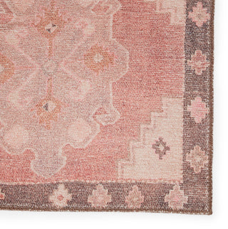 Jaipur Living Kairos Chilton KAR03 Pink/Brown Area Rug by Vibe Detail Image