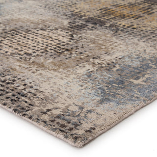 Jaipur Living Kaleida Lucida KDK01 Beige/Light Blue Area Rug Corner Image