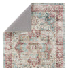 Jaipur Living Kalesi Vandran KLS10 Dark Red/Teal Machine Washable Area Rug by Label J Backing Image