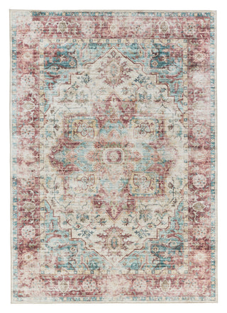 Jaipur Living Kalesi Vandran KLS10 Dark Red/Teal Machine Washable Area Rug by Label J main image
