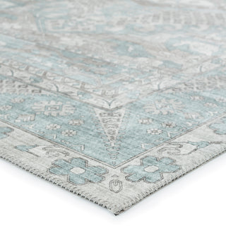 Jaipur Living Keyara By Issa KNC01 Light Blue/Light Gray Area Rug Nikki Chu Corner Image