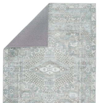 Jaipur Living Keyara By Issa KNC01 Light Blue/Light Gray Area Rug Nikki Chu Backing Image