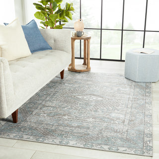 Jaipur Living Keyara By Issa KNC01 Light Blue/Light Gray Area Rug Nikki Chu Lifestyle Image