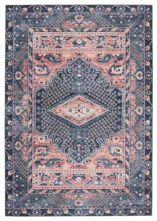 Jaipur Living Keyara By Issa KNC02 Dark Blue/Pink Area Rug Nikki Chu main image