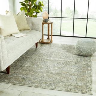 Jaipur Living Keyara By Issa KNC03 Light Taupe/Gray Area Rug Nikki Chu Lifestyle Image Feature