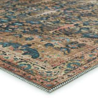 Jaipur Living Keyara By Jayven KNC04 Blue/Tan Area Rug Nikki Chu Corner Image