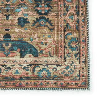 Jaipur Living Keyara By Jayven KNC04 Blue/Tan Area Rug Nikki Chu Detail Image