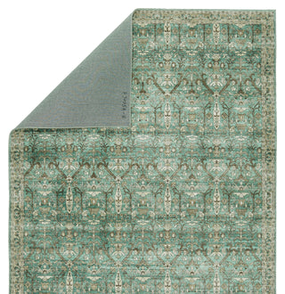 Jaipur Living Keyara By Razi KNC05 Green/Tan Area Rug Nikki Chu Backing Image
