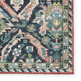 Jaipur Living Keyara By Teleza KNC06 Dark Blue/Clay Area Rug Nikki Chu Detail Image