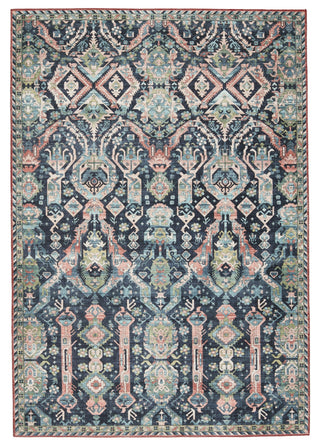 Jaipur Living Keyara By Teleza KNC06 Dark Blue/Clay Area Rug Nikki Chu main image