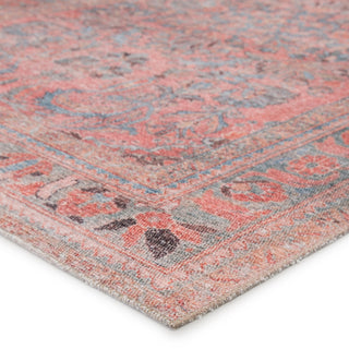 Jaipur Living Kindred Pippa KND07 Pink/Light Blue Area Rug Corner Image