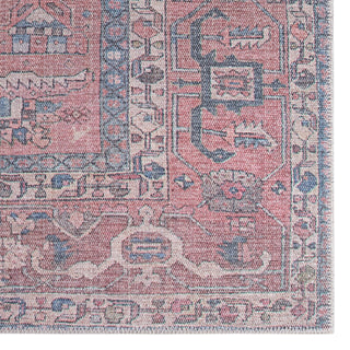 Jaipur Living Kindred Galina KND08 Red/Blue Area Rug Detail Image