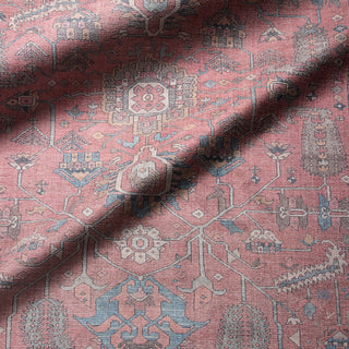 Jaipur Living Kindred Galina KND08 Red/Blue Area Rug Lifestyle Image Feature
