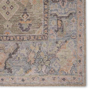 Jaipur Living Kindred Avin KND09 Green/Blue Area Rug Detail Image