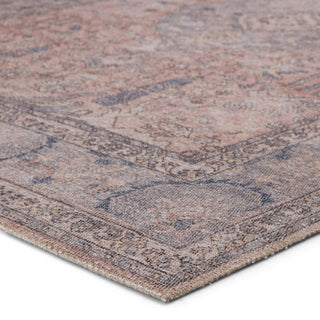 Jaipur Living Kindred Kadin KND10 Pink/Blue Area Rug Corner Image