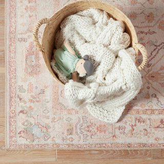 Jaipur Living Kindred Avin KND11 Blush/Cream Area Rug Lifestyle Image