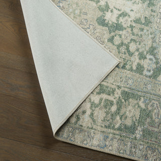Jaipur Living Kindred Corvelle KND21 Green Machine Washable Area Rug Lifestyle Image Feature