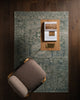 Jaipur Living Kindred Corvelle KND21 Green Machine Washable Area Rug Lifestyle Image