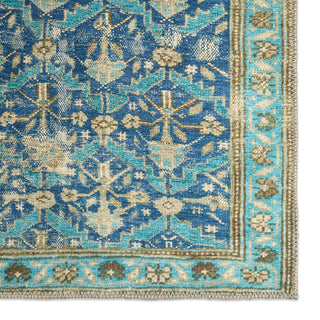 Jaipur Living Kindred Palladio KND22 Blue Machine Washable Area Rug Detail Image