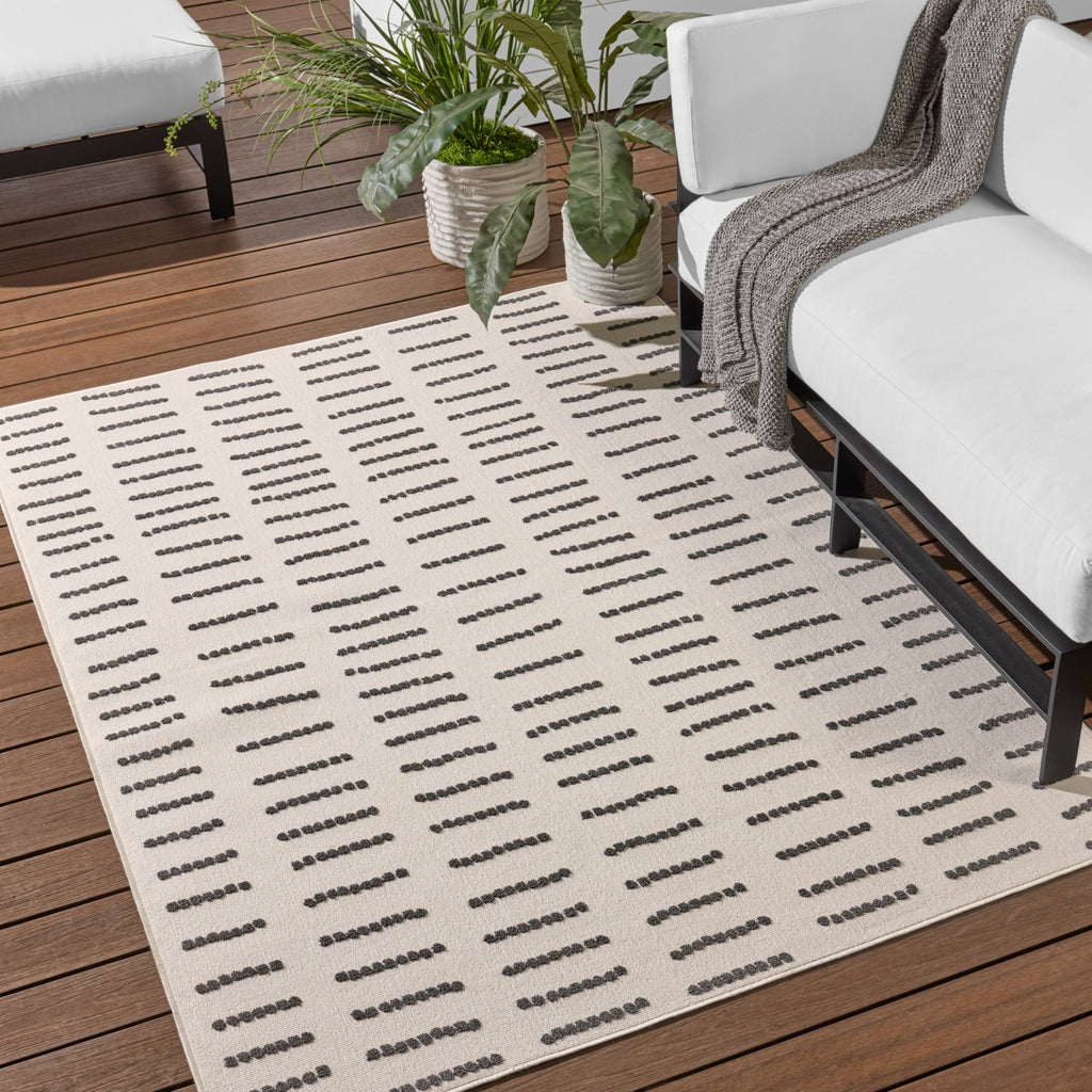 Jaipur Living Kysa Javyn KYS06 Cream/Charcoal Area Rug by Vibe Lifestyle Image Feature